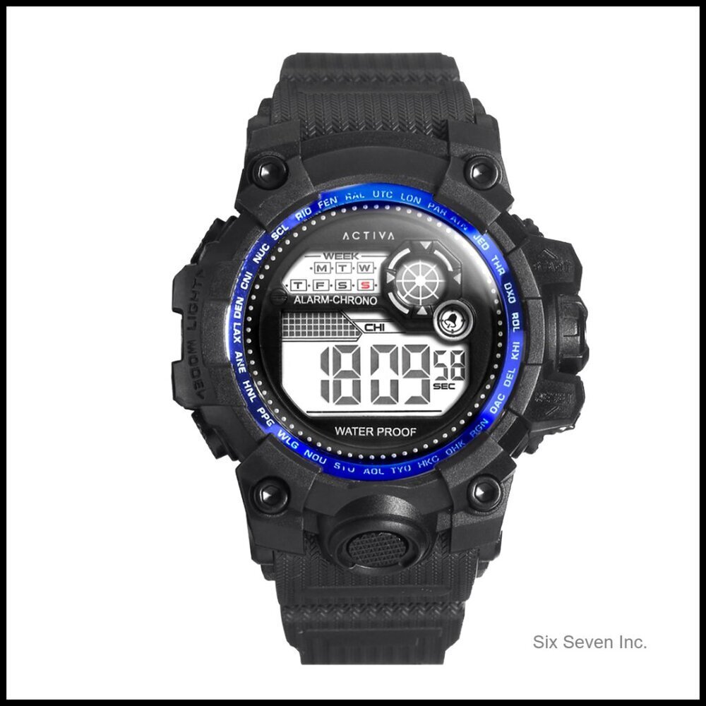 Digital Watch Unisex Retro Minimal Classic Wrist Timepiece Buckle Clasp
